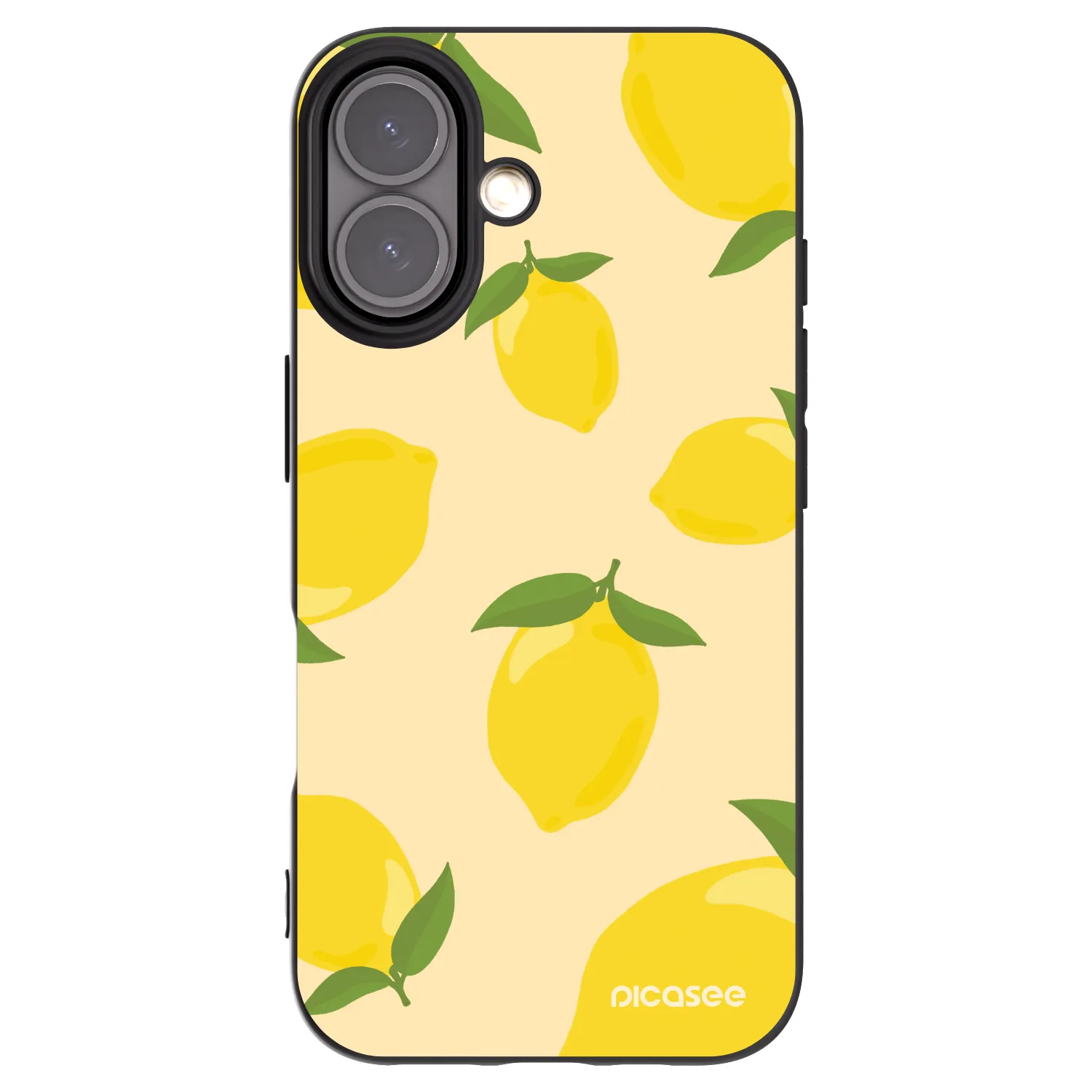 Picasee husă neagră din silicon pentru Apple iPhone 16 - Limoncella
