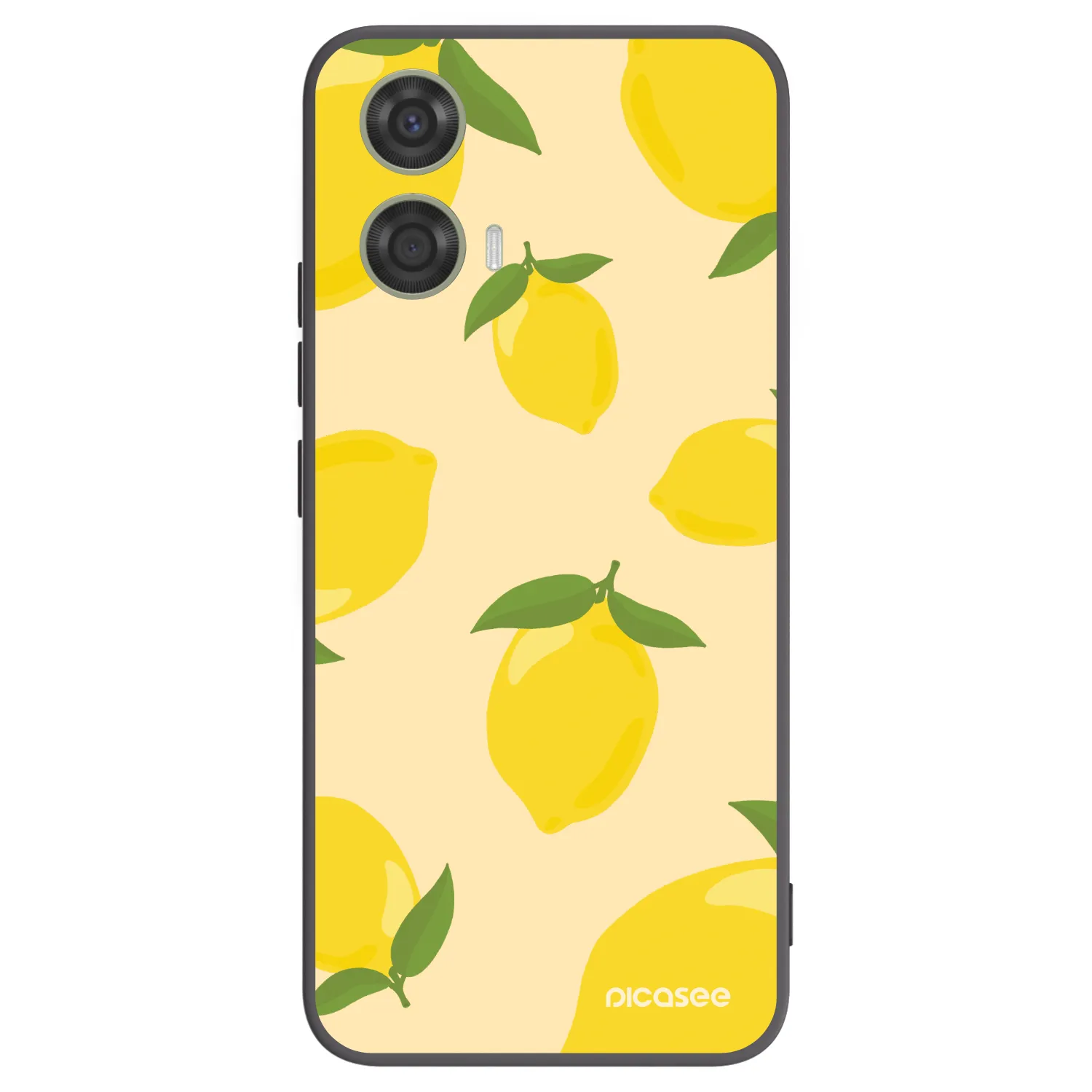 Picasee husă neagră din silicon pentru Motorola Moto G24 - Limoncella