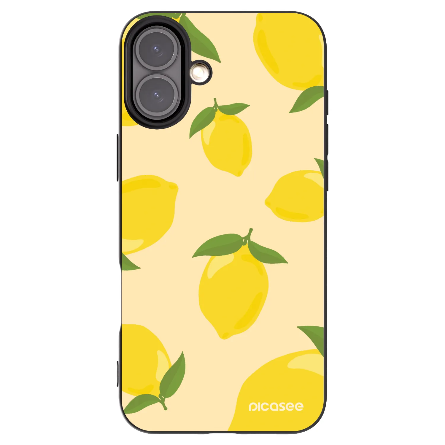 Picasee husă neagră din silicon pentru Apple iPhone 16 Plus - Limoncella