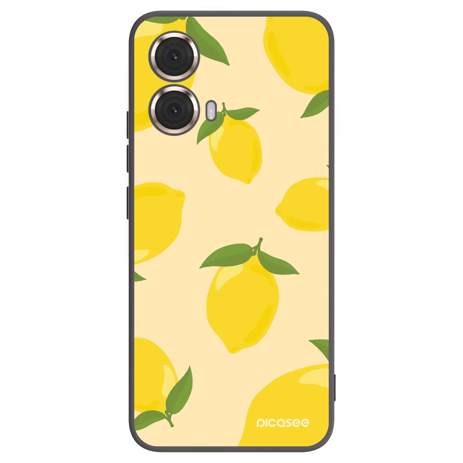Picasee husă neagră din silicon pentru Motorola Moto G85 - Limoncella