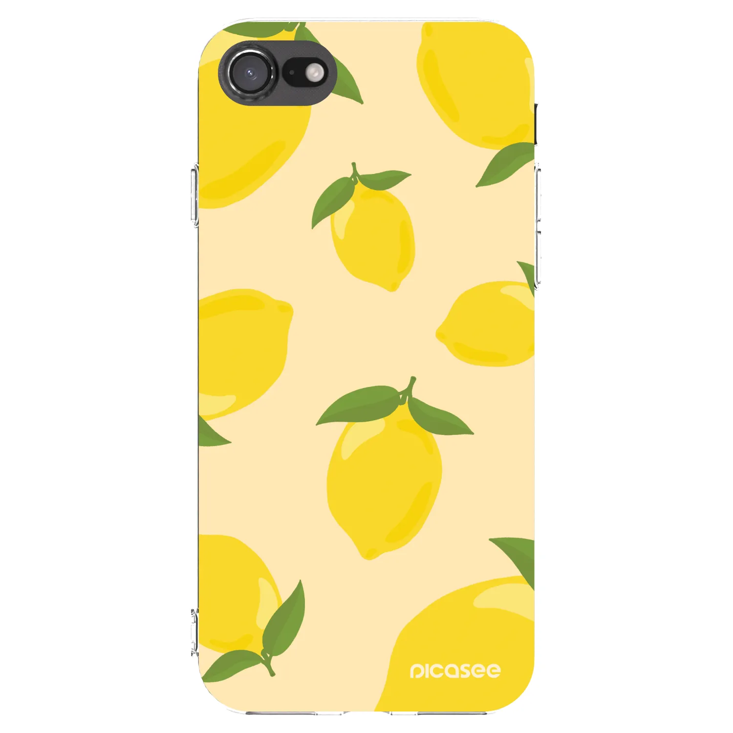 Picasee husă transparentă din silicon pentru Apple iPhone 7 - Limoncella