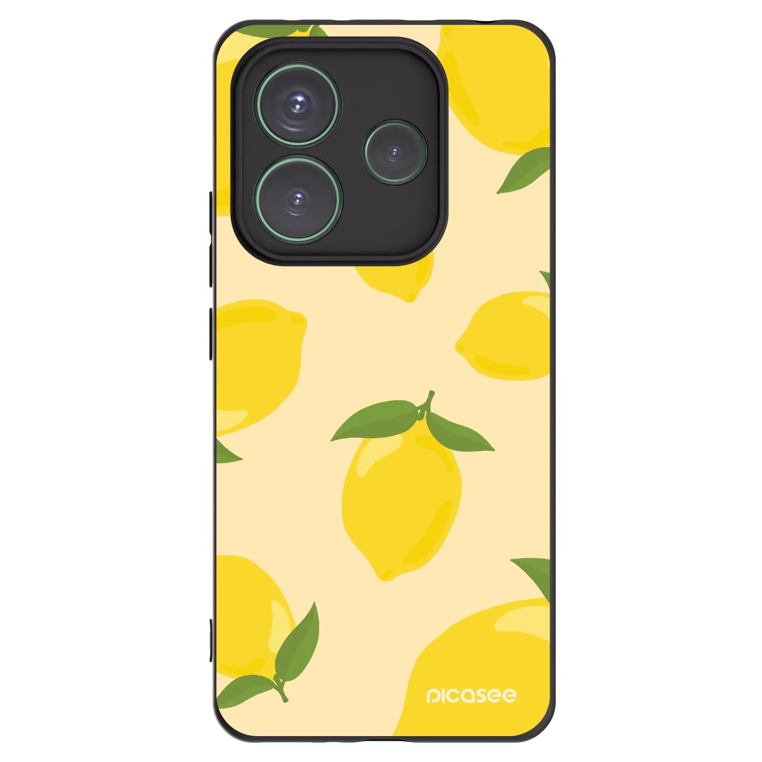Picasee husă neagră din silicon pentru Xiaomi Redmi Note 14 5G - Limoncella