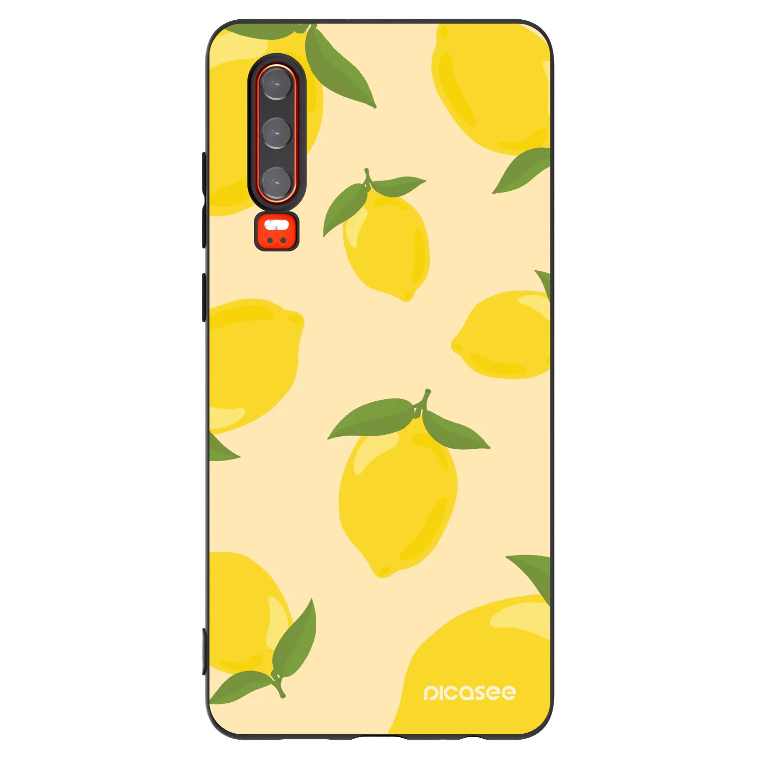 Picasee husă neagră din silicon pentru Huawei P30 - Limoncella