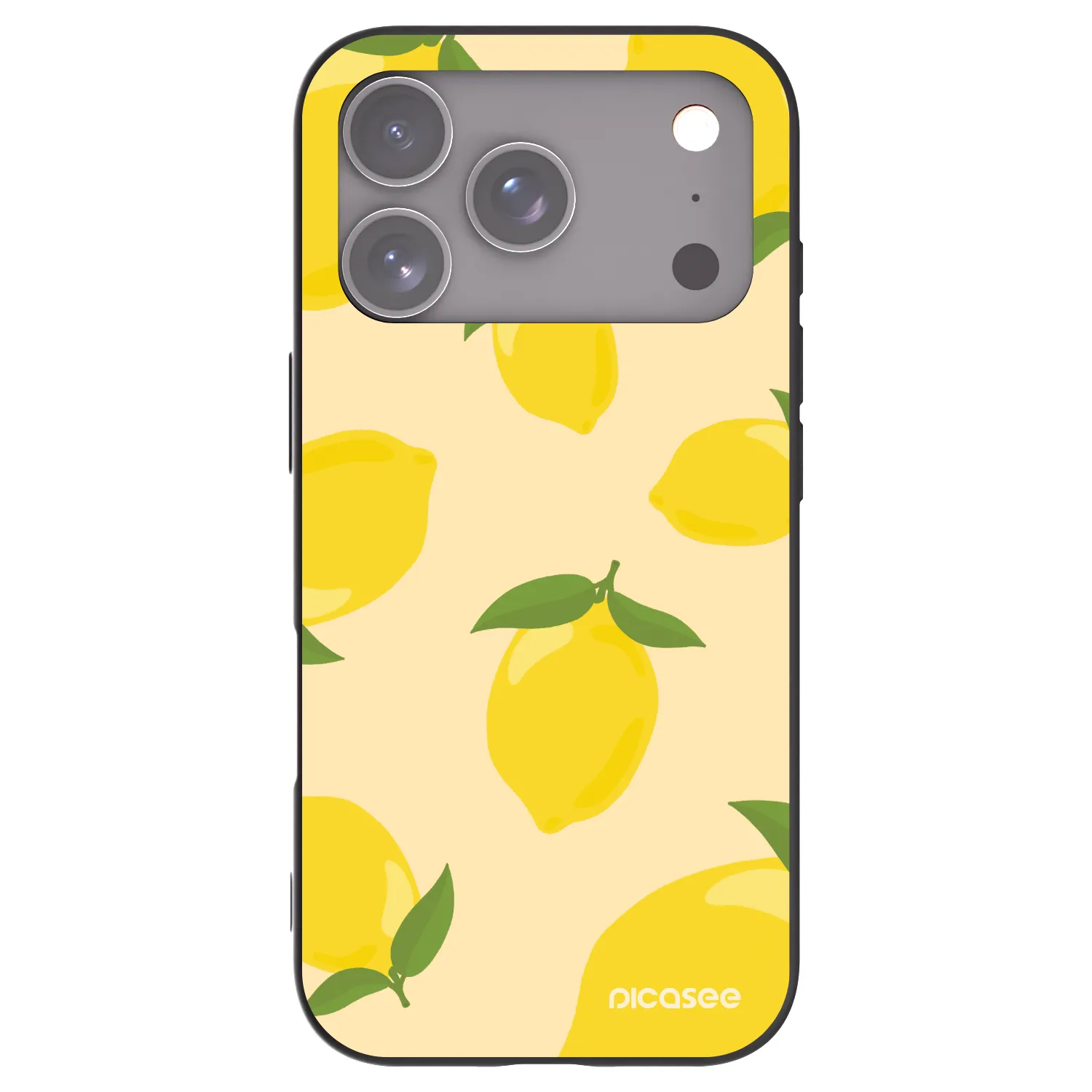 Picasee husă neagră din silicon pentru Apple iPhone 17 Pro - Limoncella