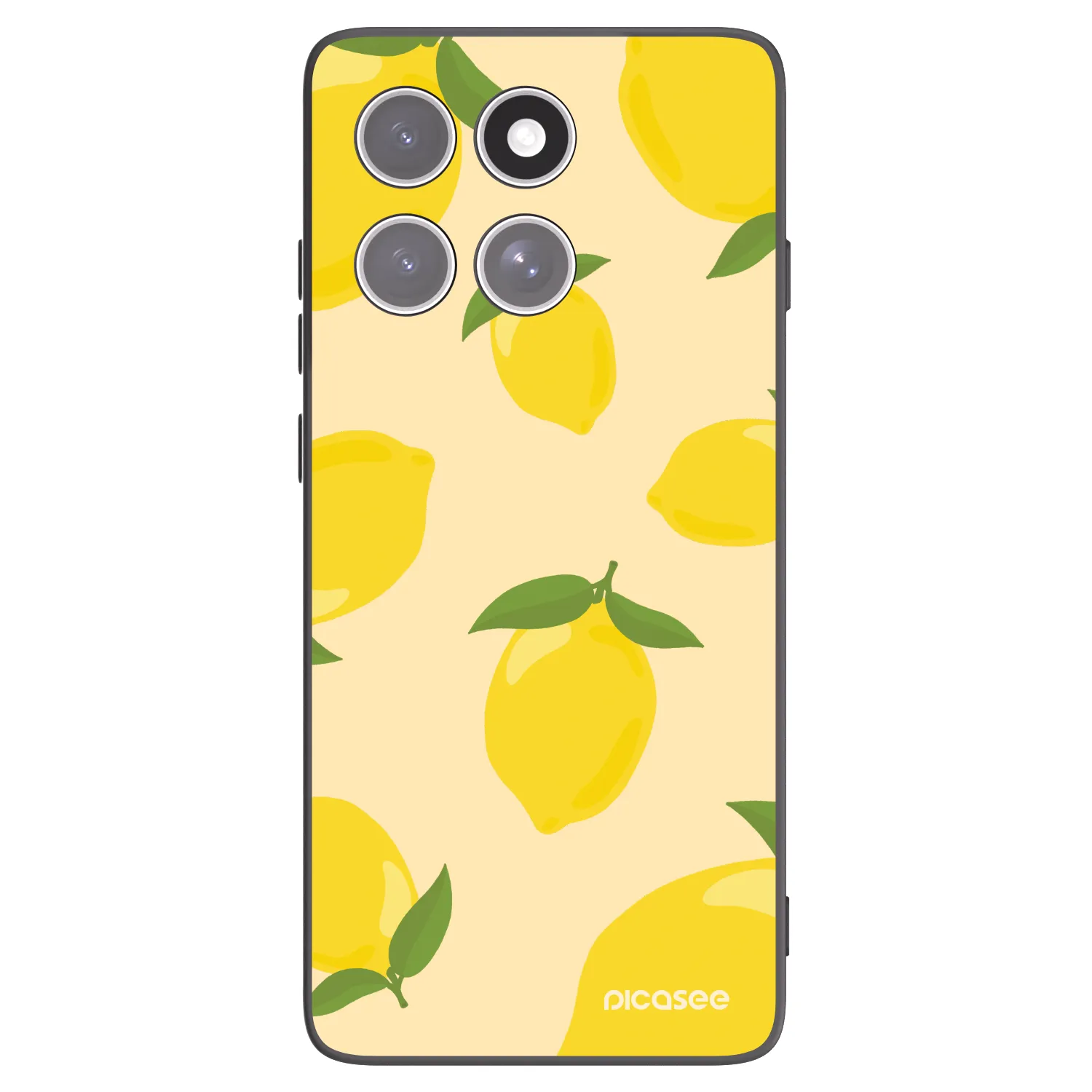 Picasee husă neagră din silicon pentru Motorola Edge 60 Pro - Limoncella