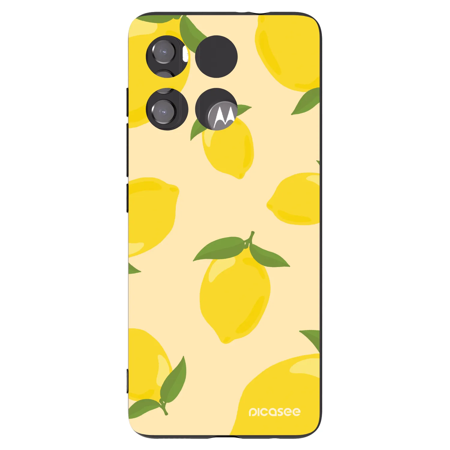 Picasee husă neagră din silicon pentru Motorola Edge 60 5G - Limoncella