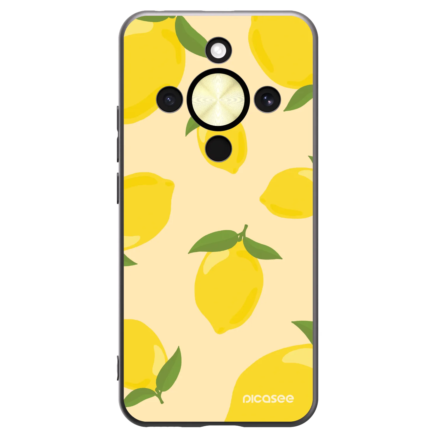 Picasee husă neagră din silicon pentru Honor Magic8 Lite 5G - Limoncella