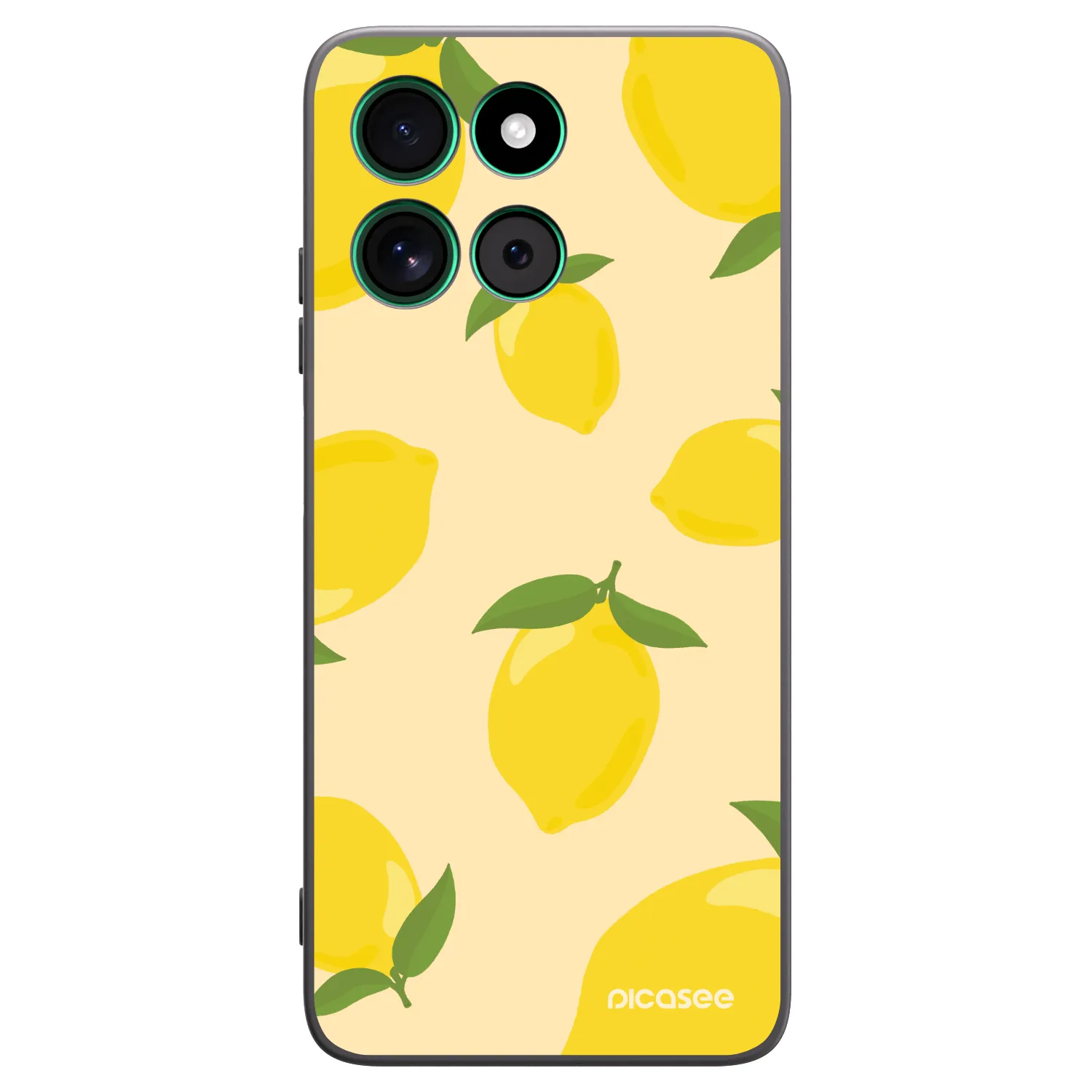 Picasee husă neagră din silicon pentru Motorola Moto G57 Power - Limoncella