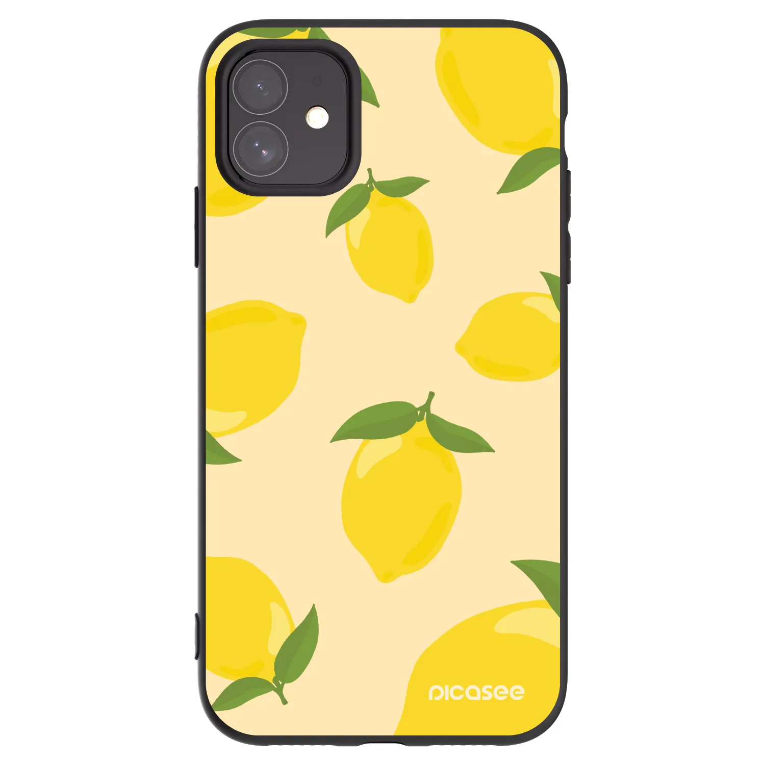 Picasee husă neagră din silicon pentru Apple iPhone 11 - Limoncella