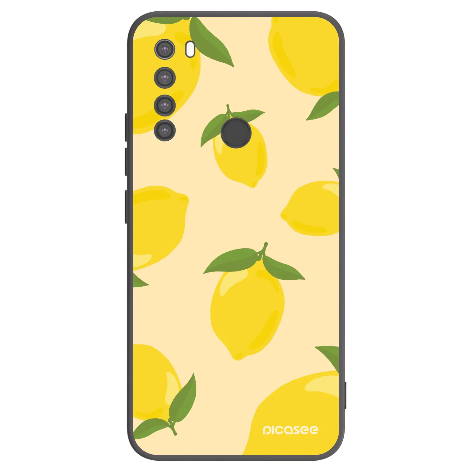 Picasee husă neagră din silicon pentru Xiaomi Redmi Note 8 - Limoncella