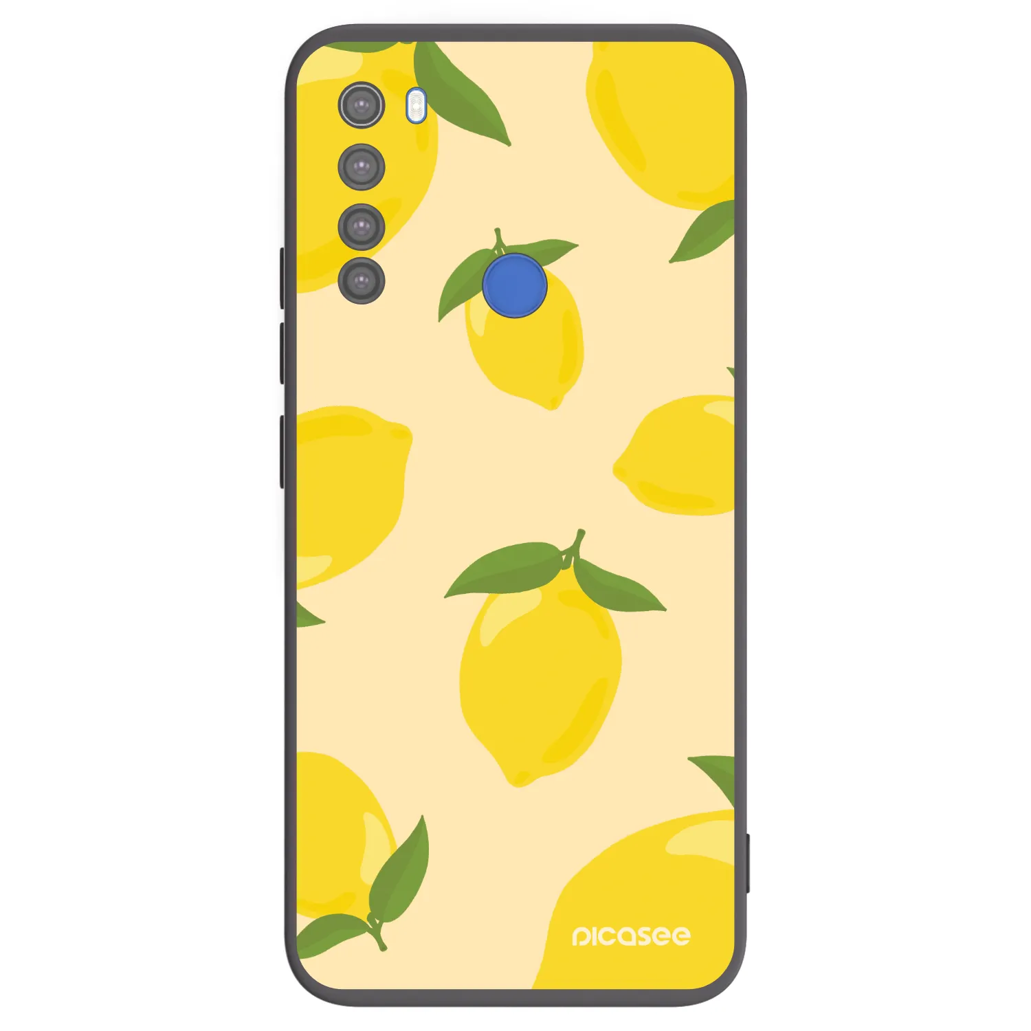 Picasee husă neagră din silicon pentru Xiaomi Redmi Note 8T - Limoncella