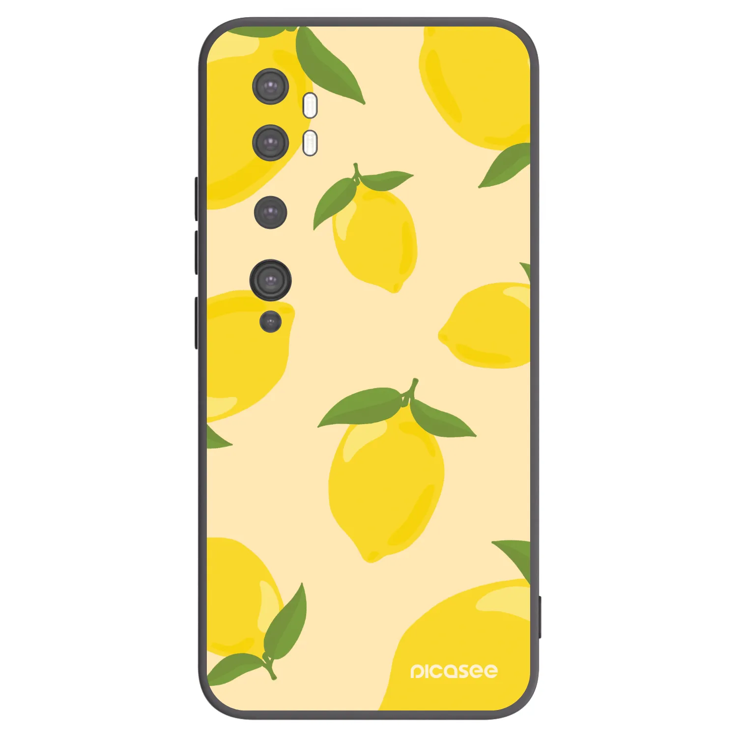 Picasee husă neagră din silicon pentru Xiaomi Mi Note 10 (Pro) - Limoncella
