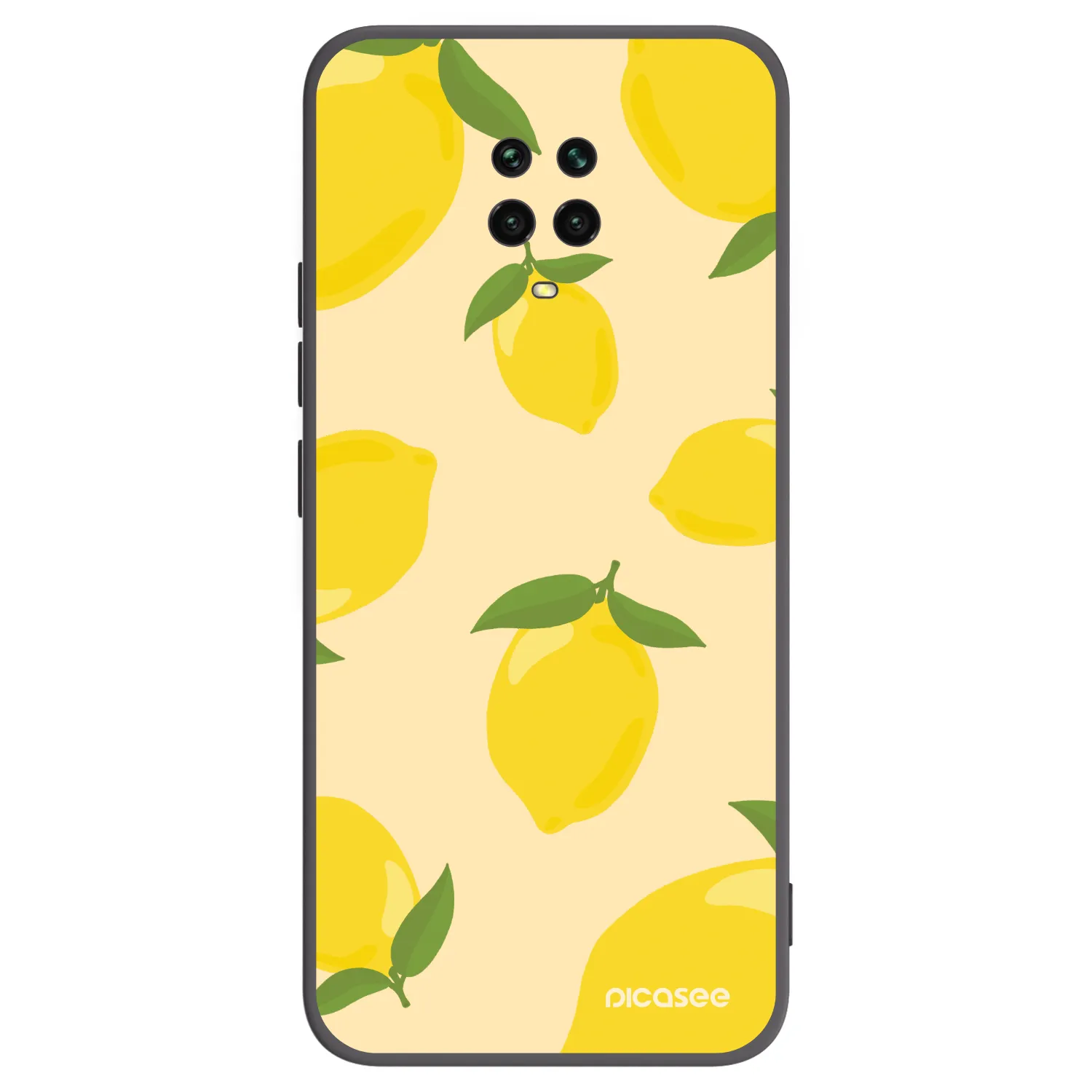 Picasee husă neagră din silicon pentru Xiaomi Redmi Note 9S - Limoncella