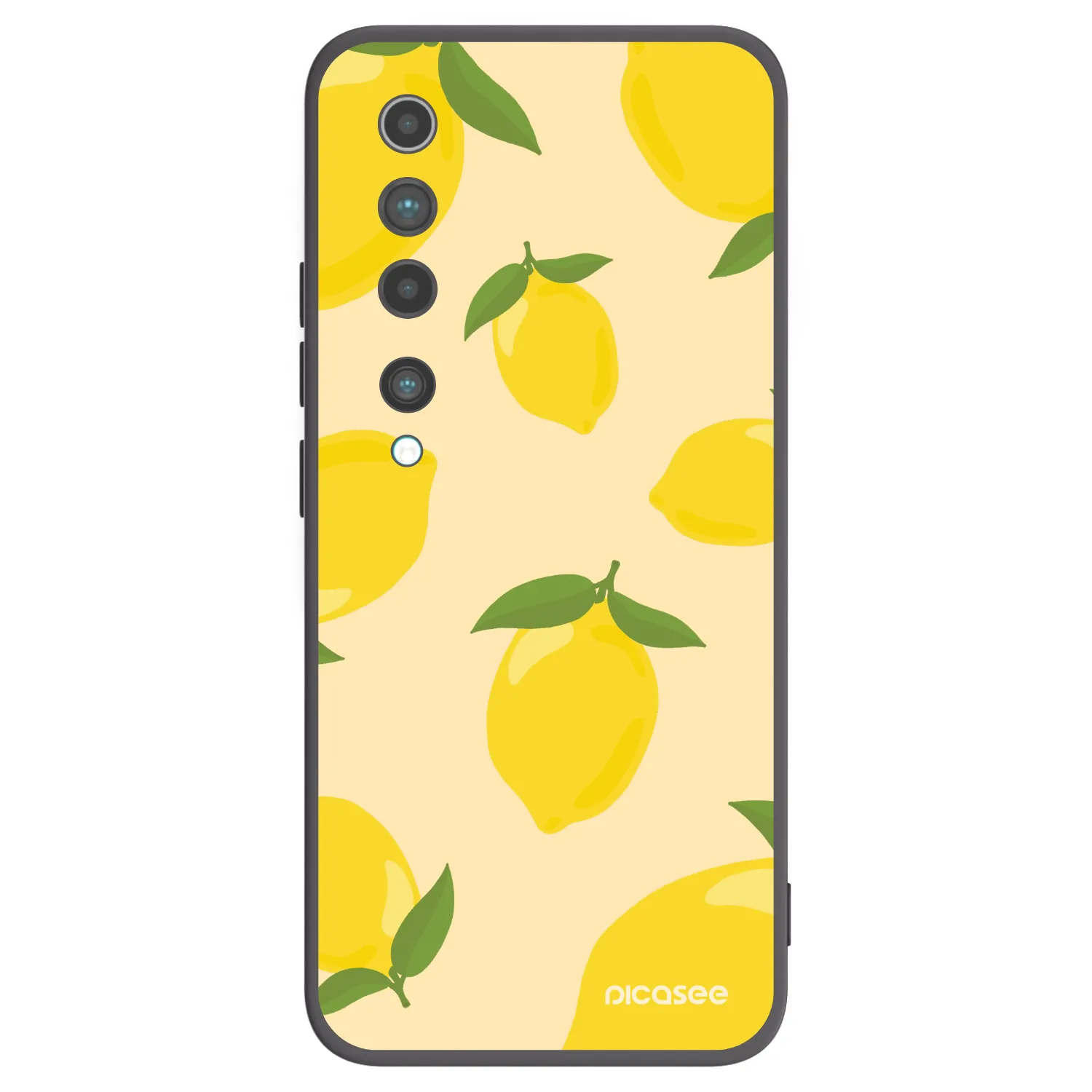 Picasee husă neagră din silicon pentru Xiaomi Mi 10 - Limoncella