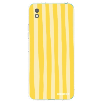 Picasee husă neagră din silicon pentru Xiaomi Redmi 9A - Lines lemon