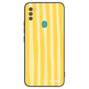 Husă pentru Samsung Galaxy M11 - Lines lemon