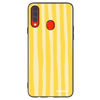 Husă pentru Samsung Galaxy A20s - Lines lemon