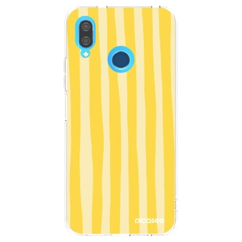 Picasee husă transparentă din silicon pentru Huawei P20 Lite - Lines lemon