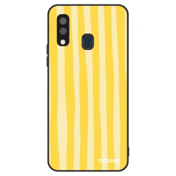Husă pentru Samsung Galaxy A40 A405F - Lines lemon