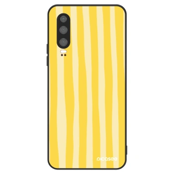 Husă pentru Huawei P30 - Lines lemon
