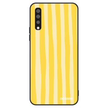 Husă pentru Samsung Galaxy A70 A705F - Lines lemon