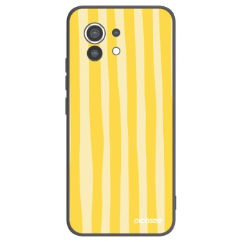 Picasee husă neagră din silicon pentru Xiaomi Mi 11 - Lines lemon
