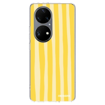 Husă pentru Huawei P50 - Lines lemon