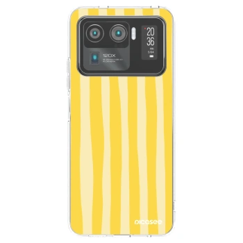 Picasee husă transparentă din silicon pentru Xiaomi Mi 11 Ultra - Lines lemon