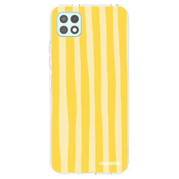 Picasee husă transparentă din silicon pentru Samsung Galaxy A22 A226B 5G - Lines lemon