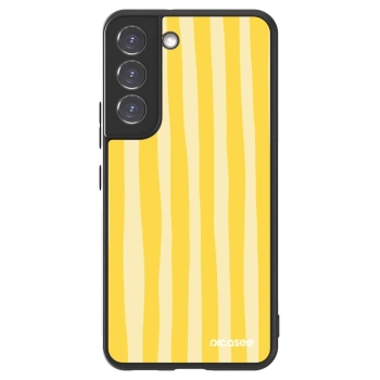 Picasee ULTIMATE CASE pentru Samsung Galaxy S22 5G - Lines lemon