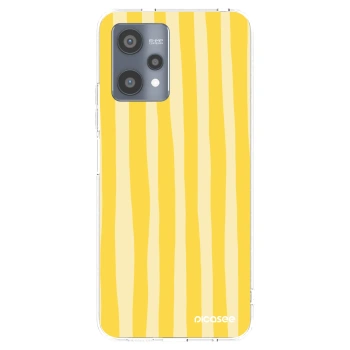 Picasee husă transparentă din silicon pentru Realme 9 Pro 5G - Lines lemon
