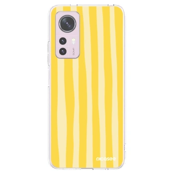 Picasee husă transparentă din silicon pentru Xiaomi 12 - Lines lemon