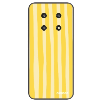 Picasee husă neagră din silicon pentru Honor Magic4 Lite 5G - Lines lemon