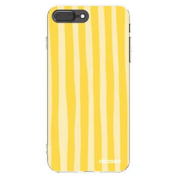 Picasee husă transparentă din silicon pentru Apple iPhone 8 Plus - Lines lemon