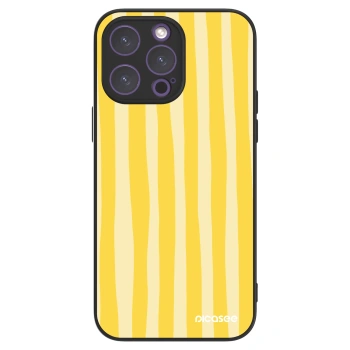 Picasee ULTIMATE CASE pentru Apple iPhone 14 Pro Max - Lines lemon
