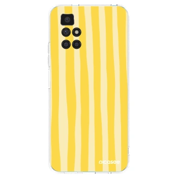 Picasee husă transparentă din silicon pentru Xiaomi Redmi 10 (2022) - Lines lemon