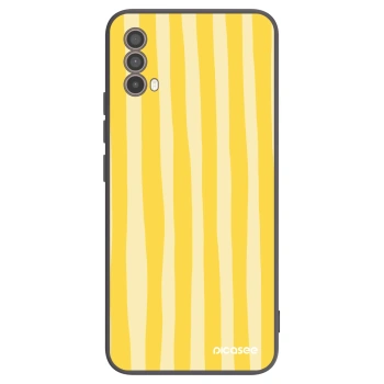 Husă pentru Motorola Moto E40 - Lines lemon
