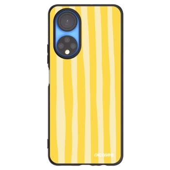 Picasee husă neagră din silicon pentru Honor X7 - Lines lemon