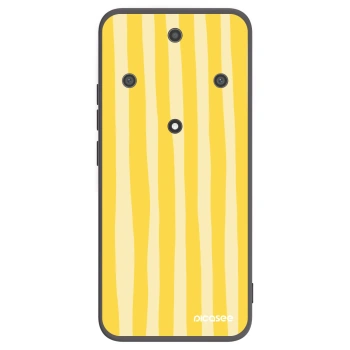 Picasee husă neagră din silicon pentru Honor Magic5 Lite 5G - Lines lemon
