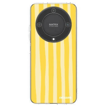 Picasee husă transparentă din silicon pentru Honor Magic5 Lite 5G - Lines lemon