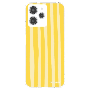 Picasee husă transparentă din silicon pentru Xiaomi Redmi 12 4G - Lines lemon