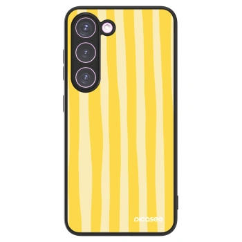 Picasee ULTIMATE CASE PowerShare pentru Samsung Galaxy S23 5G - Lines lemon