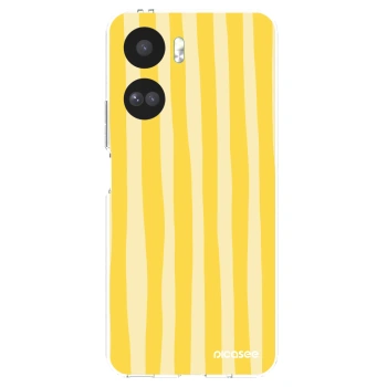 Picasee husă transparentă din silicon pentru Honor 90 Lite 5G - Lines lemon