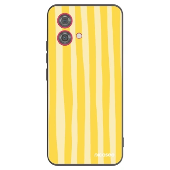 Husă pentru Motorola Moto G84 5G - Lines lemon