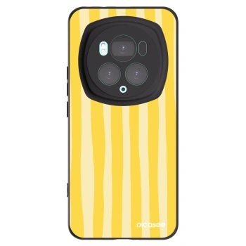 Picasee husă neagră din silicon pentru Honor Magic6 Pro - Lines lemon