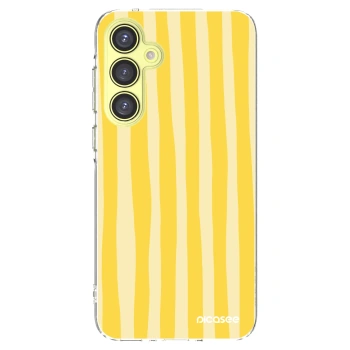 Picasee husă transparentă din silicon pentru Samsung Galaxy A35 5G A356B - Lines lemon