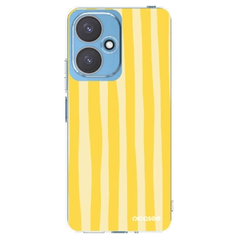 Picasee husă transparentă din silicon pentru Xiaomi Redmi 13C 5G - Lines lemon
