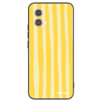 Husă pentru Motorola Moto G53 5G - Lines lemon