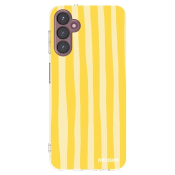 Picasee husă transparentă din silicon pentru Samsung Galaxy A05s A057G - Lines lemon