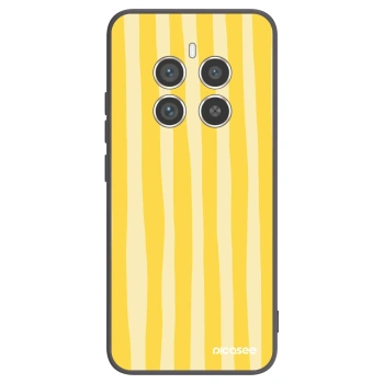 Picasee husă neagră din silicon pentru Realme 12 Pro 5G - Lines lemon